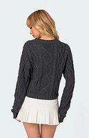 Edikted Poppy Cable Knit Sweater