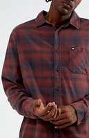 Quiksilver Lago Stretch Long Sleeve Flannel Shirt