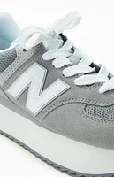 New Balance Women's Gray 574 Platform Sneakers