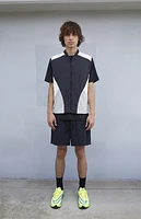 A.R.C. Black Nylon Color Block Vest