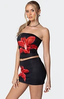 Edikted Tiger Blossom Tube Top