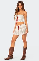 Jaslene Strapless Crochet Tube Top