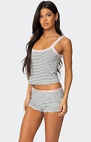 Edikted Sofi Striped Ribbed Tank Top