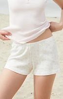 John Galt Bear & Bows Pointelle Emery Pajama Shorts