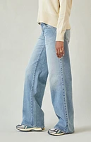 Pacsun Casey Low Rise Baggy Jeans Tinted Light Blue