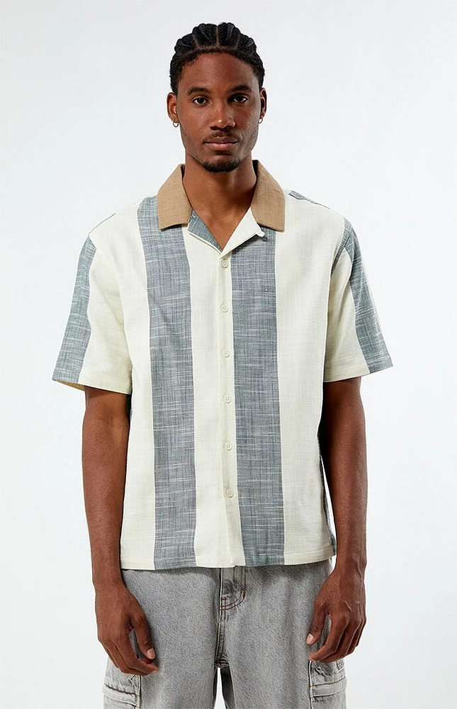 PacSun Stripe Camp Shirt