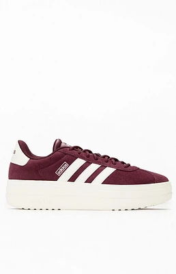 adidas Women's Maroon VL Court Bold Sneakers