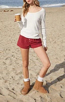 John Galt White Zelly Long Sleeve Top