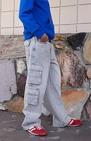 Pacsun Kids Gray Baggy Cargo Jeans