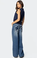 Edikted NYC Washed Low Rise Jeans