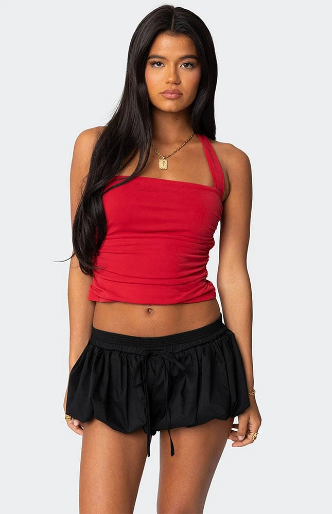 Edikted Nyrah Straight Neck Halter Top