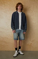 Pacsun Blue Zip Up Sweater