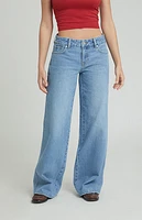 Pacsun Dark Indigo Low Rise Baggy Jeans
