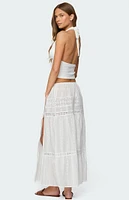 Edikted Greer Tie Front Halter Top