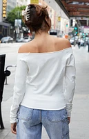 John Galt Bonnie Off-The-Shoulder Top