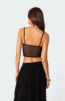 Edikted Cressida Sheer Mesh Tank Top