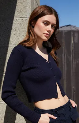 John Galt Navy Shannon Cardigan