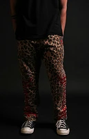 No Tomorrow x Civil Active Leopard Straight Leg Sweatpants
