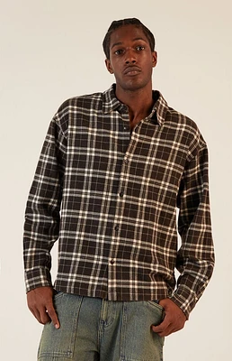 Pacsun Washed Cropped Flannel Shirt
