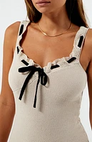 Another Girl Ruffle Knit Cami Maxi Dress