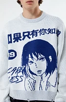 PacSun Careless Anime Cropped Sweater
