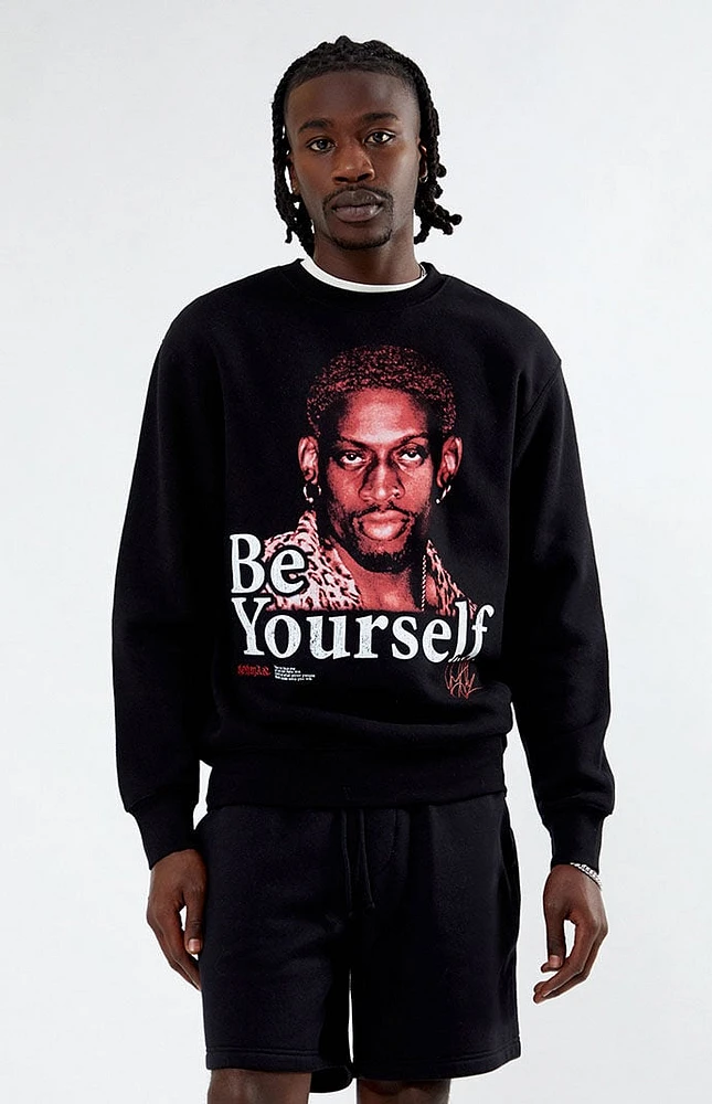 RODMAN BRAND Be Yourself Crew Neck Sweatshirt