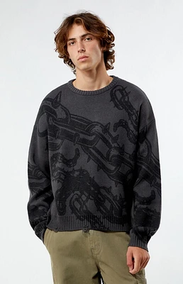 PacSun Chainlink Cropped Sweater