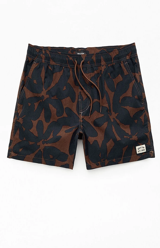 Brixton Floral Everyday Stretch Hybrid 5.5" Swim Trunks