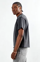 Pacsun Washed Black Premium Cropped T-Shirt