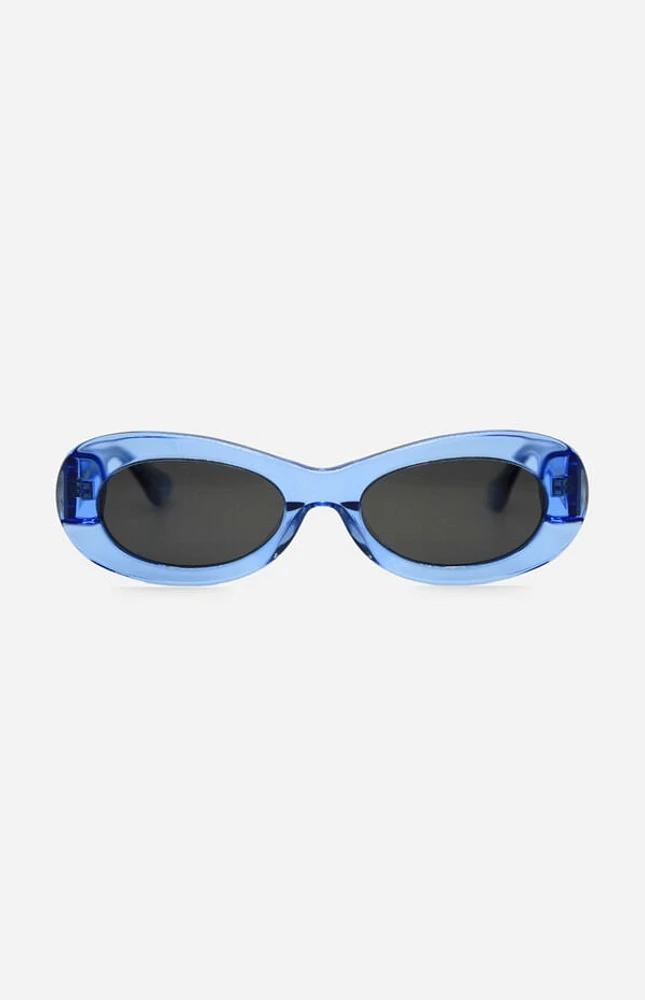 INDY Sunglasses SoHo Powder Blue Oval Sunglasses