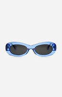 INDY Sunglasses SoHo Powder Blue Oval Sunglasses
