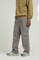 Pacsun Stretch Gray Baggy Cargo Pants