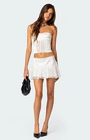 Edikted Lex Satin & Lace Corset