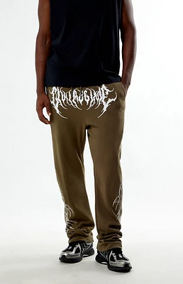 Civil Olive Chaos Thorns Straight Leg Sweatpants