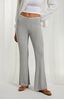 Beverly and Beck Rosette Knit Flare Pants