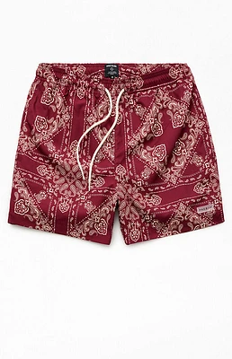 PacSun Syndicate AOP 4.5 Swim Trunks