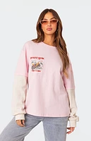 Edikted Racing Oversized Layered T-Shirt