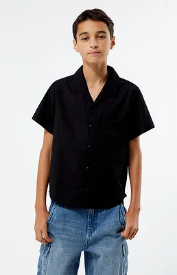 PacSun Kids Embroidered Camp Shirt