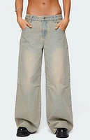 Edikted Santi Low Rise Wide Leg Jeans