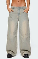 Edikted Santi Low Rise Wide Leg Jeans