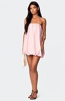 Edikted Met Strapless Bubble Mini Dress