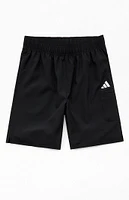 adidas Kids Woven Black Cargo Ripstop Shorts