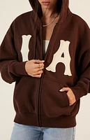 PacSun LA Zip Up Hoodie