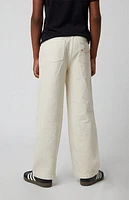 Pacsun Kids Clover Cream Baggy Jeans