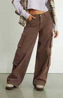 PacSun Eco Brown Baggy Cargo Pants