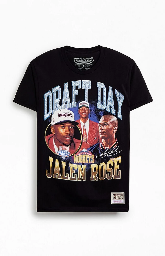 Mitchell & Ness Denver Nuggets Jalen Rose Draft Day T-Shirt