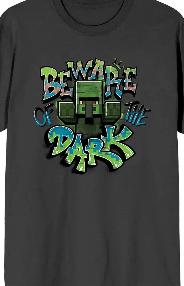 Minecraft Beware of the Dark T-Shirt