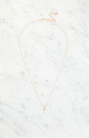 LA Hearts I Initial 14K Gold Plated Necklace