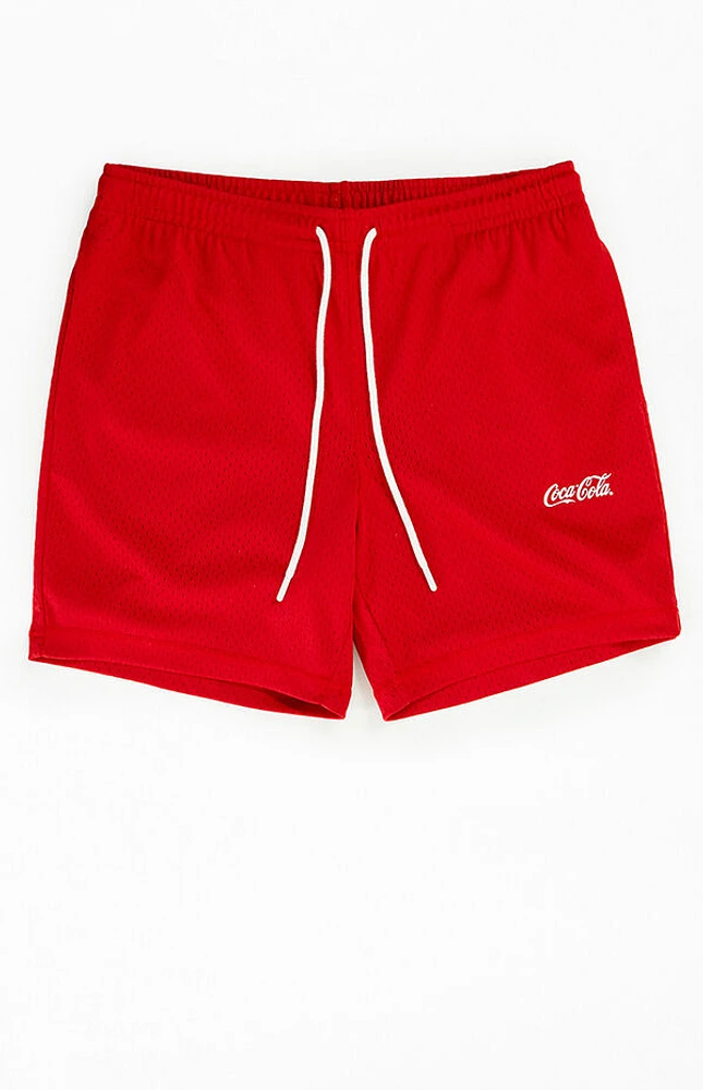 Coca Cola By Pacsun Logo Mesh Shorts