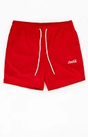 Coca Cola By PacSun Logo Mesh Shorts